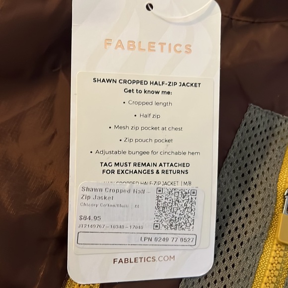 COPY - Fabletics Shawn cropped half zip jacket - Picture 4 of 5